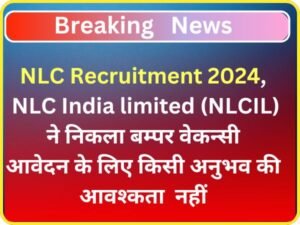 NLC India Vacancy 2024